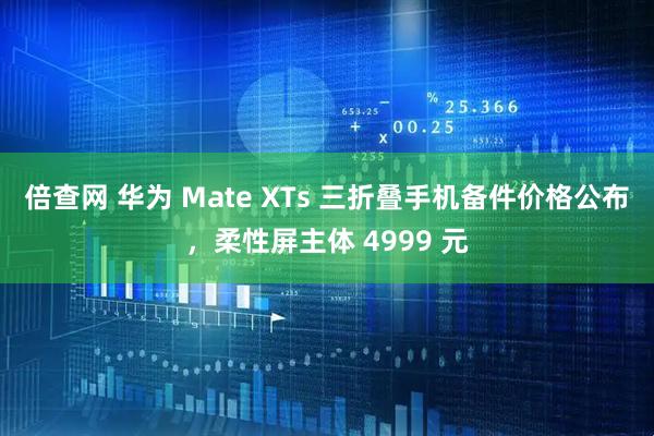 倍查网 华为 Mate XTs 三折叠手机备件价格公布，柔性屏主体 4999 元